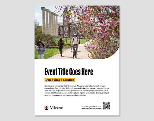 Large header image in curve container, light background, event information.