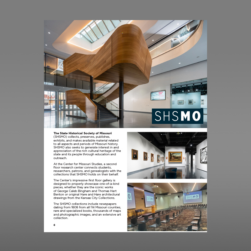 Interior page of brochure.