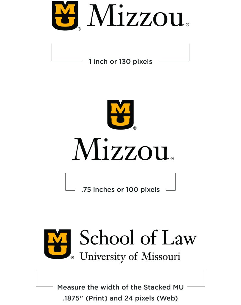 Stacked MU with "Mizzou".