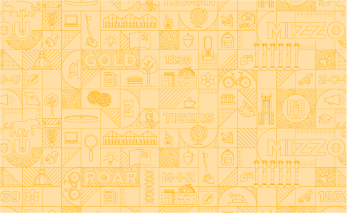 Mizzou pride pattern gold on gold ting. 