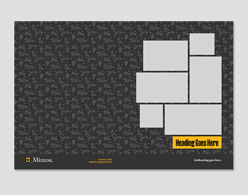 Pocket folder with 6 photos and tiger prowl pattern. 